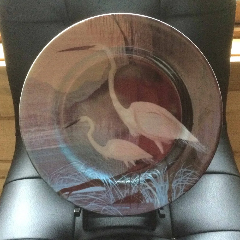 Egret Plate Marriott's Marco Island Resort Michael Leson 10.75